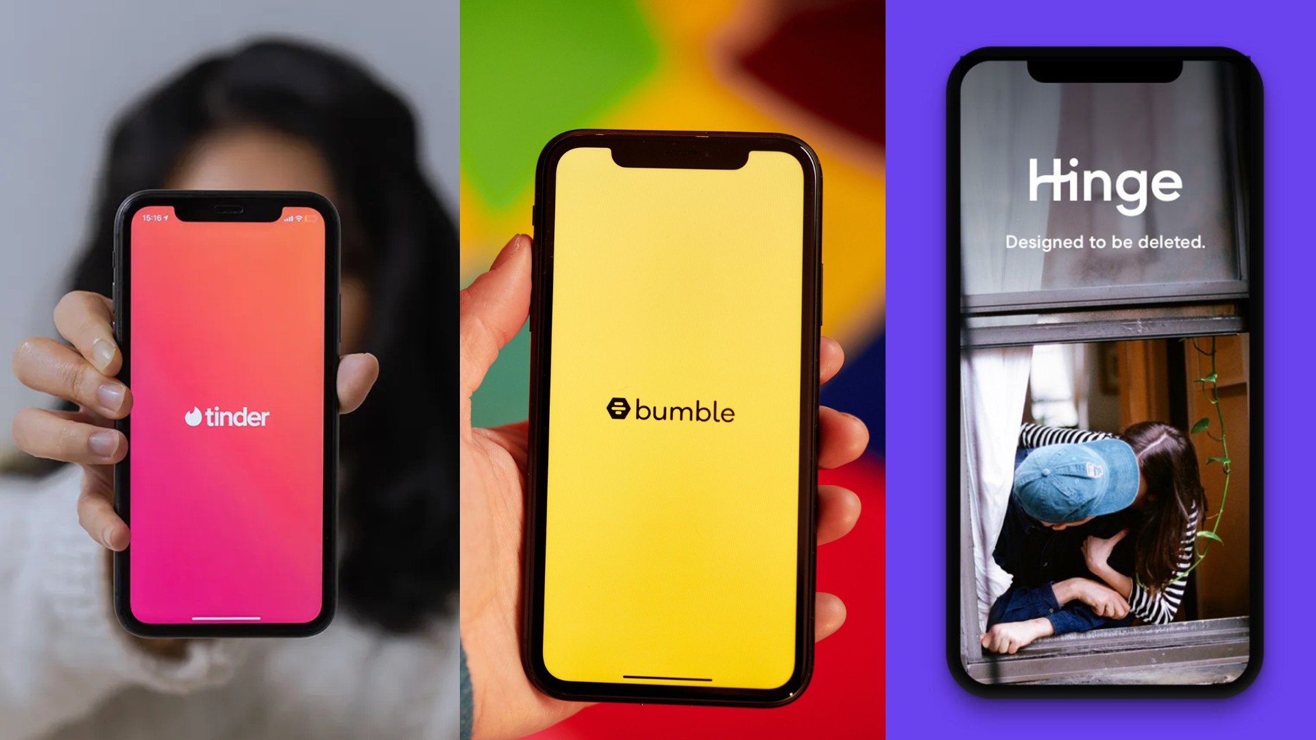 Qual &eacute; o melhor app de relacionamento? Testamos Tinder, Bumble e Hinge