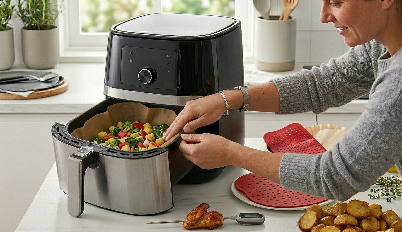 Papel manteiga pode ir na air fryer? Veja riscos e alternativas
