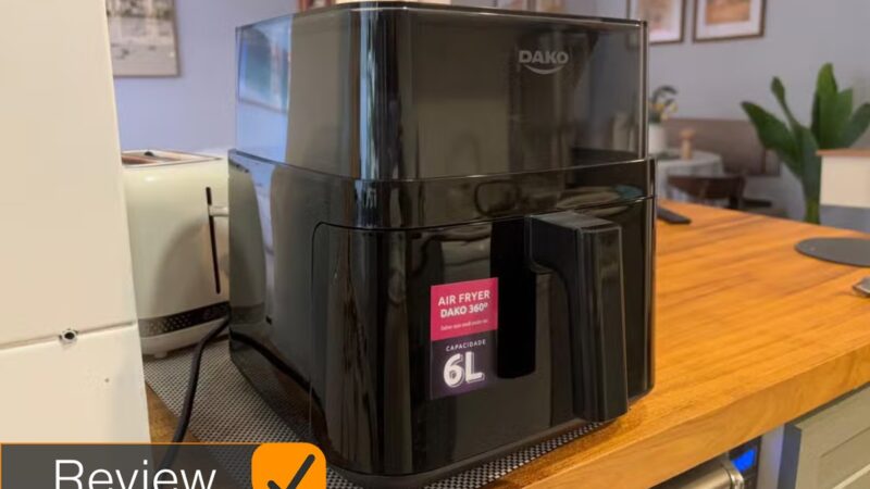 Review Air Fryer Dako Digital 6L com Visor 360&deg; vale a pena? Veja o teste