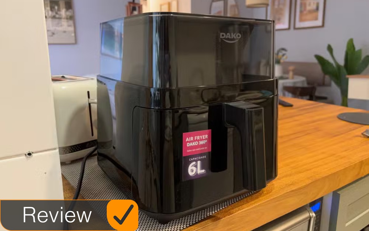 Review Air Fryer Dako Digital 6L com Visor 360&deg; vale a pena? Veja o teste