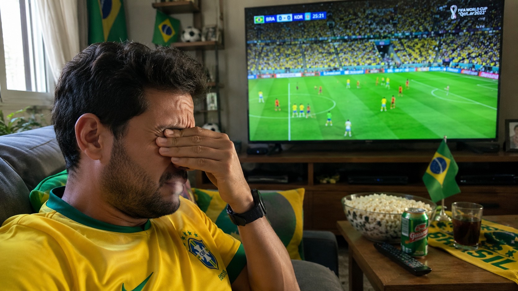 Regra 20-20-20: o truque que salva a vis&atilde;o ao assistir &agrave; Copa do Mundo na TV