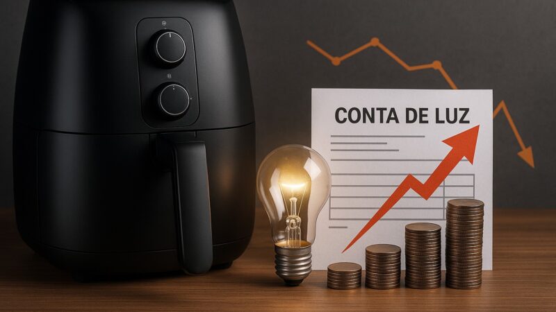 Regra dos 10 cm: o erro na air fryer que faz a conta de luz disparar