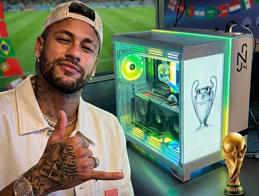 Clima de Copa do Mundo: conhe&ccedil;a o PC do Neymar avaliado em R$60.000