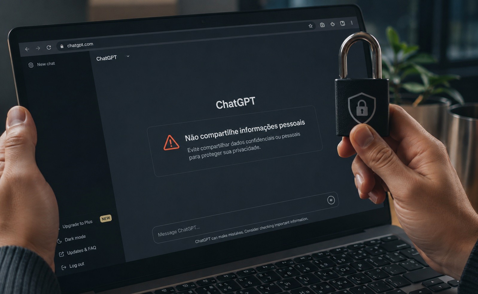 10 coisas que voc&ecirc; nunca deve digitar no ChatGPT para sua seguran&ccedil;a