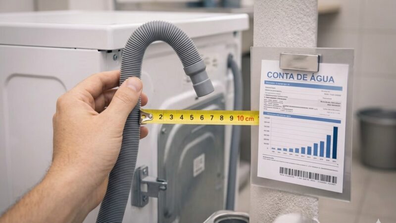 Regra dos 10 cm: o erro na m&aacute;quina de lavar que pode causar vazamentos
