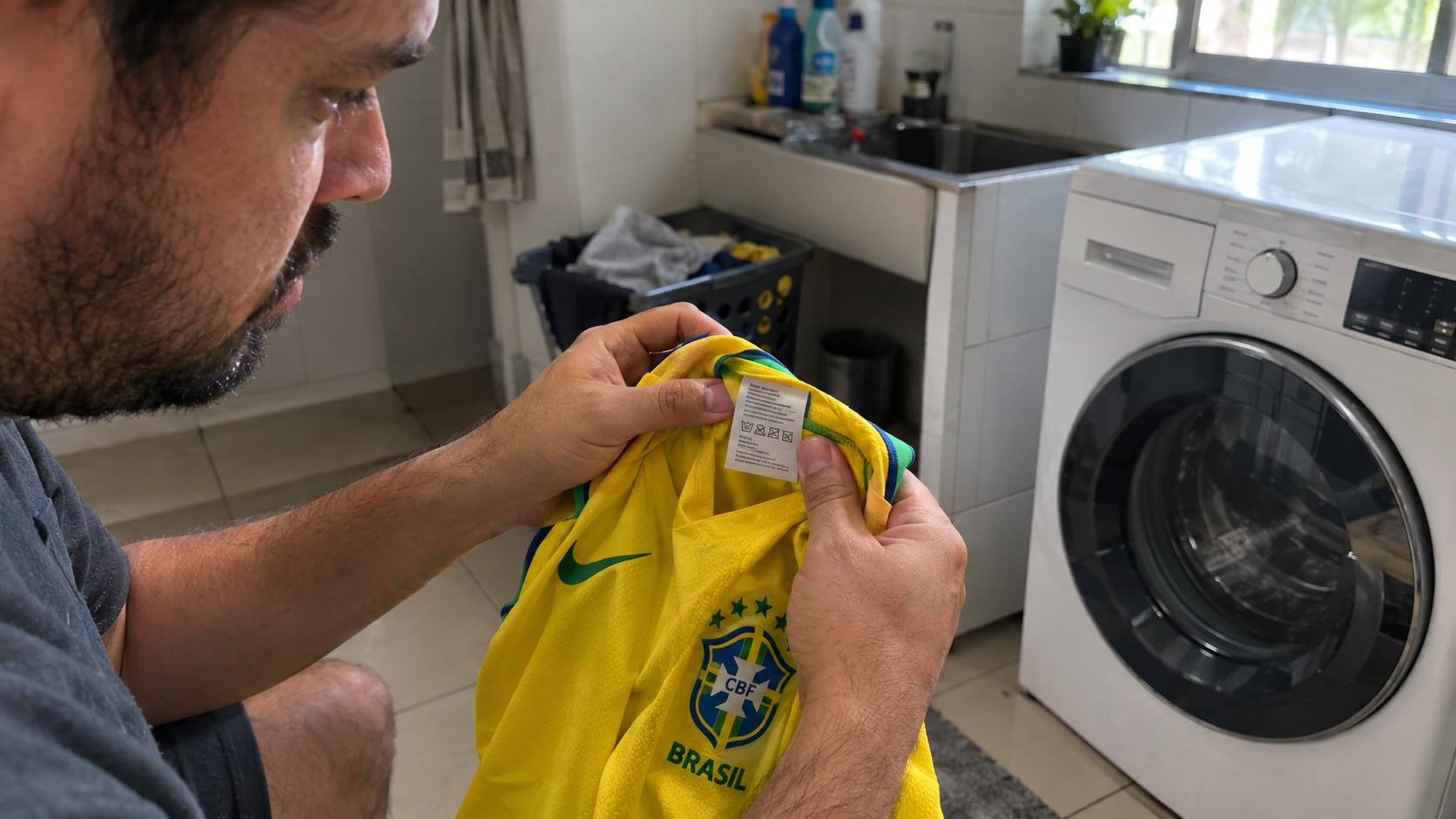 Vai lavar sua camisa de time? Este detalhe pode salvar estampa e n&uacute;meros