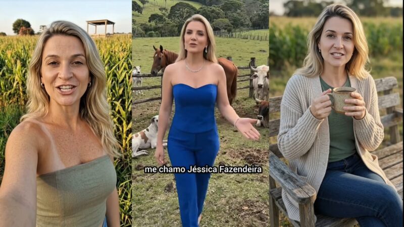 J&eacute;ssica Fazendeira e mais: perfis de IA viralizam nas redes sociais